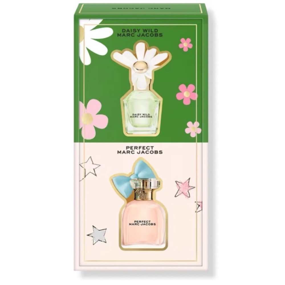 Marc Jacobs Daisy Wild & Perfect Perfume Set - Green and Pink